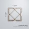 Ekena Millwork Extra Small Kiowa Decorative Fretwork Wood Wall Panels, Hickory, 7 3/8"W x 7 3/8"H x 3/8"T WALW08X08X0375KWAHI - alternate 3
